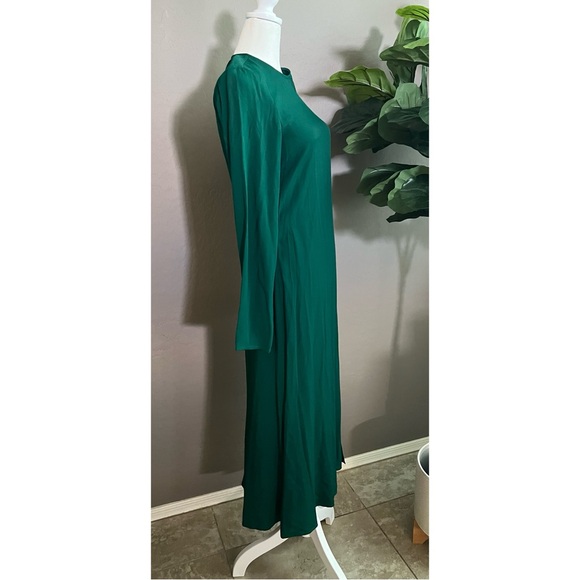 Reformation Dress Midi Emerald Green  Size 2 - Picture 5 of 8